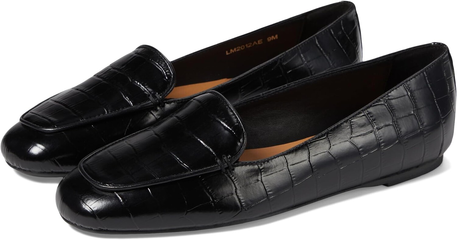 

Лоферы Aquatalia Judie Crocco Embossed Loafer, черный