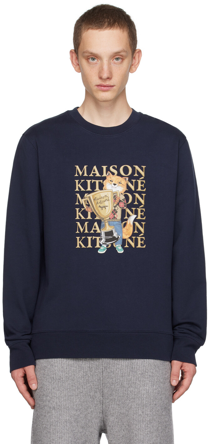 

Темно-синий толстовка Champion Fox Maison Kitsune