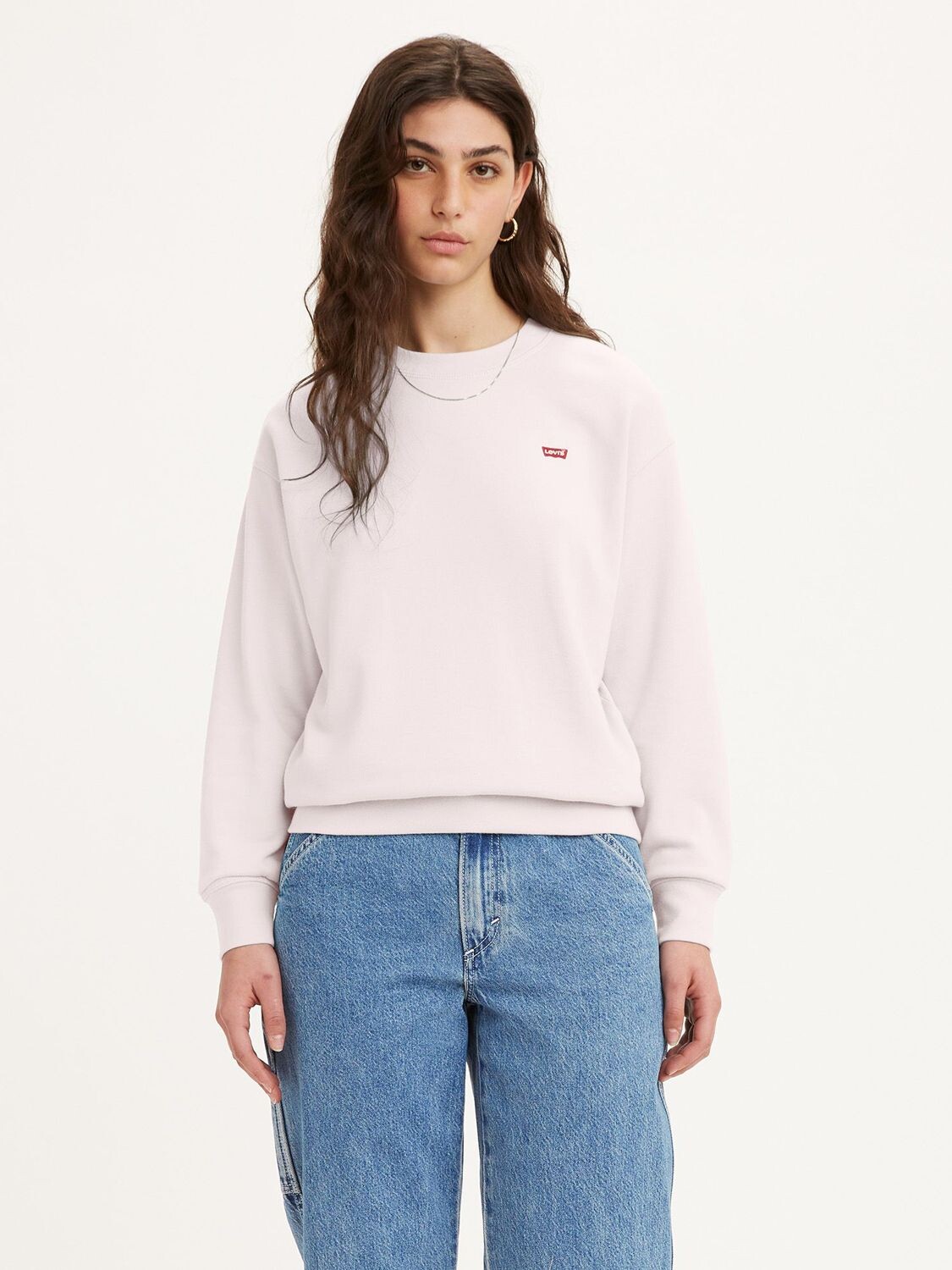 

Джемпер стандартного кроя с круглым вырезом Levi's, сиреневый мел, Фиолетовый