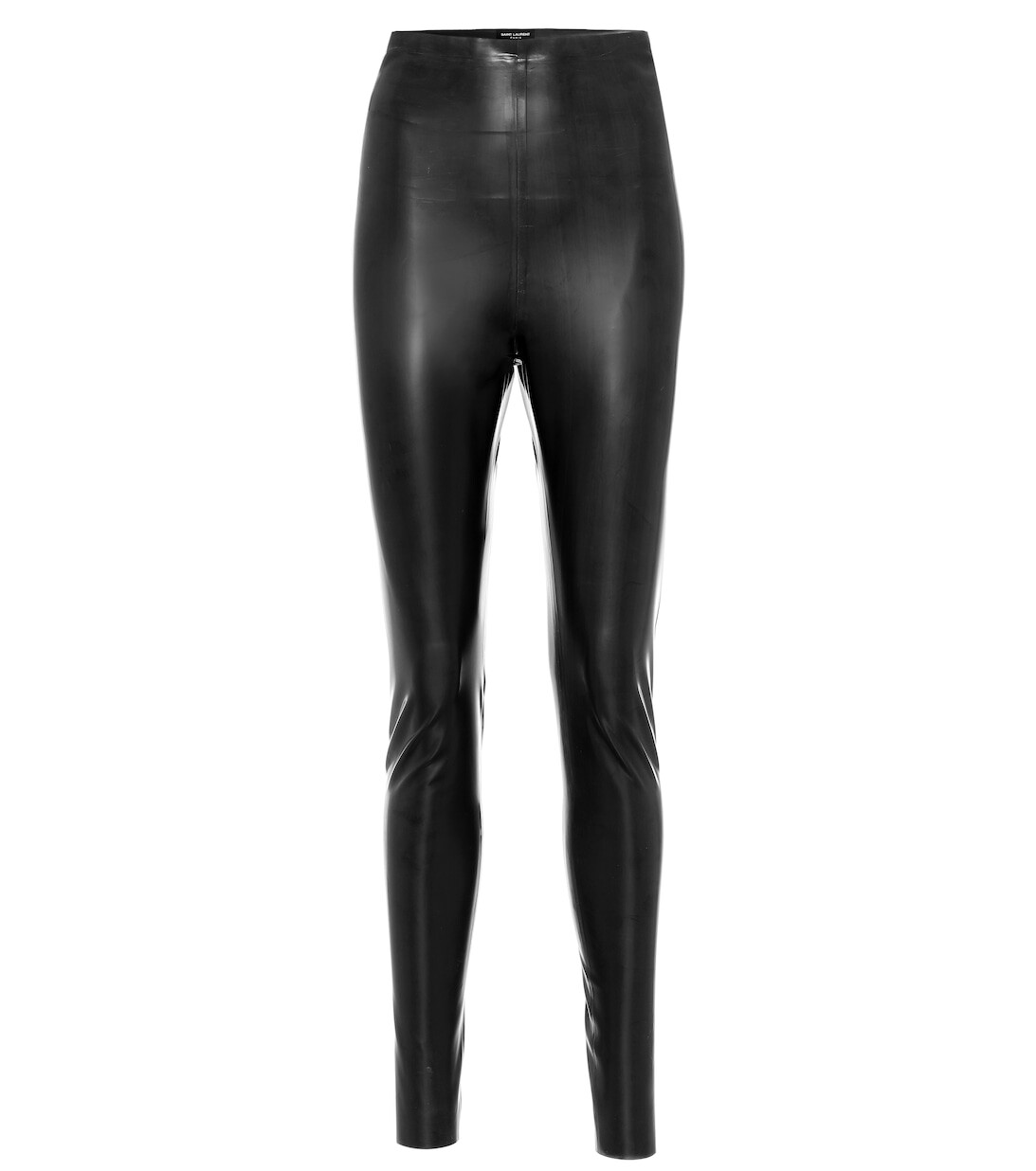 

Латексные леггинсы SAINT LAURENT, черный