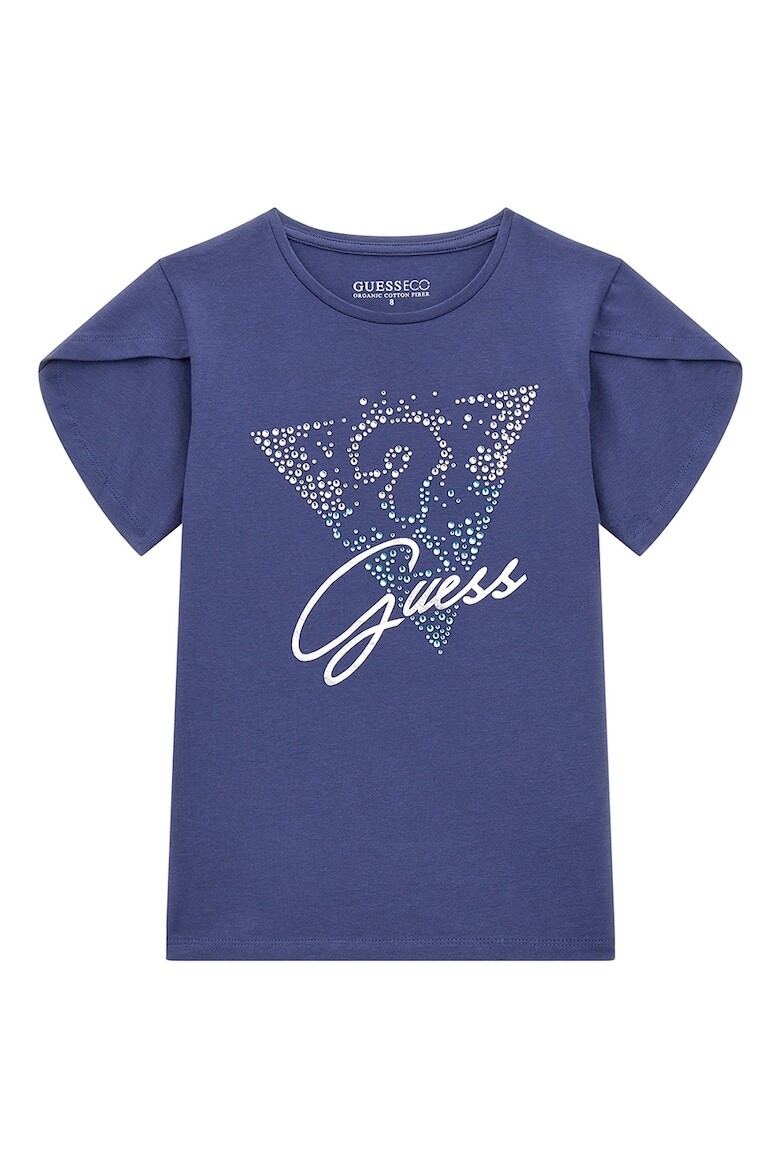 

Футболка с декоративными камнями Guess, серебряный