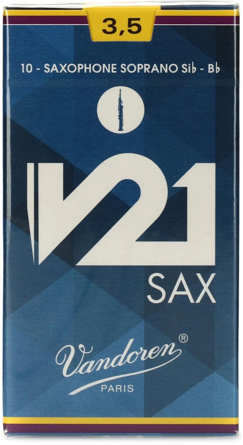 

Vandoren SR8035 — Трости для саксофона-сопрано V21 — 3,5 (10 шт.)