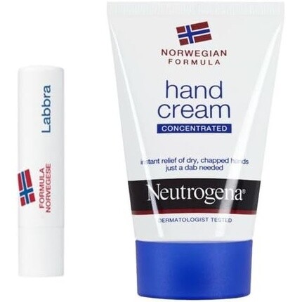 

Синий крем для рук 50 мл + бальзам для губ, Neutrogena