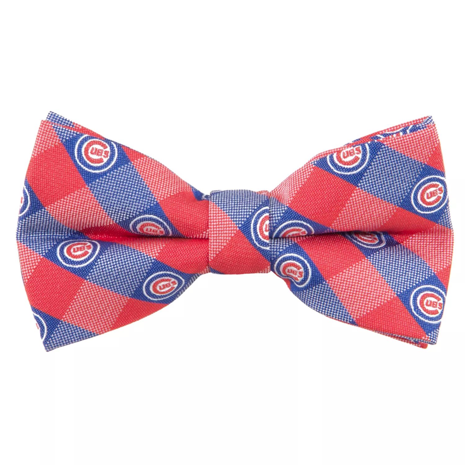 Тканый галстук-бабочка в клетку Chicago Cubs