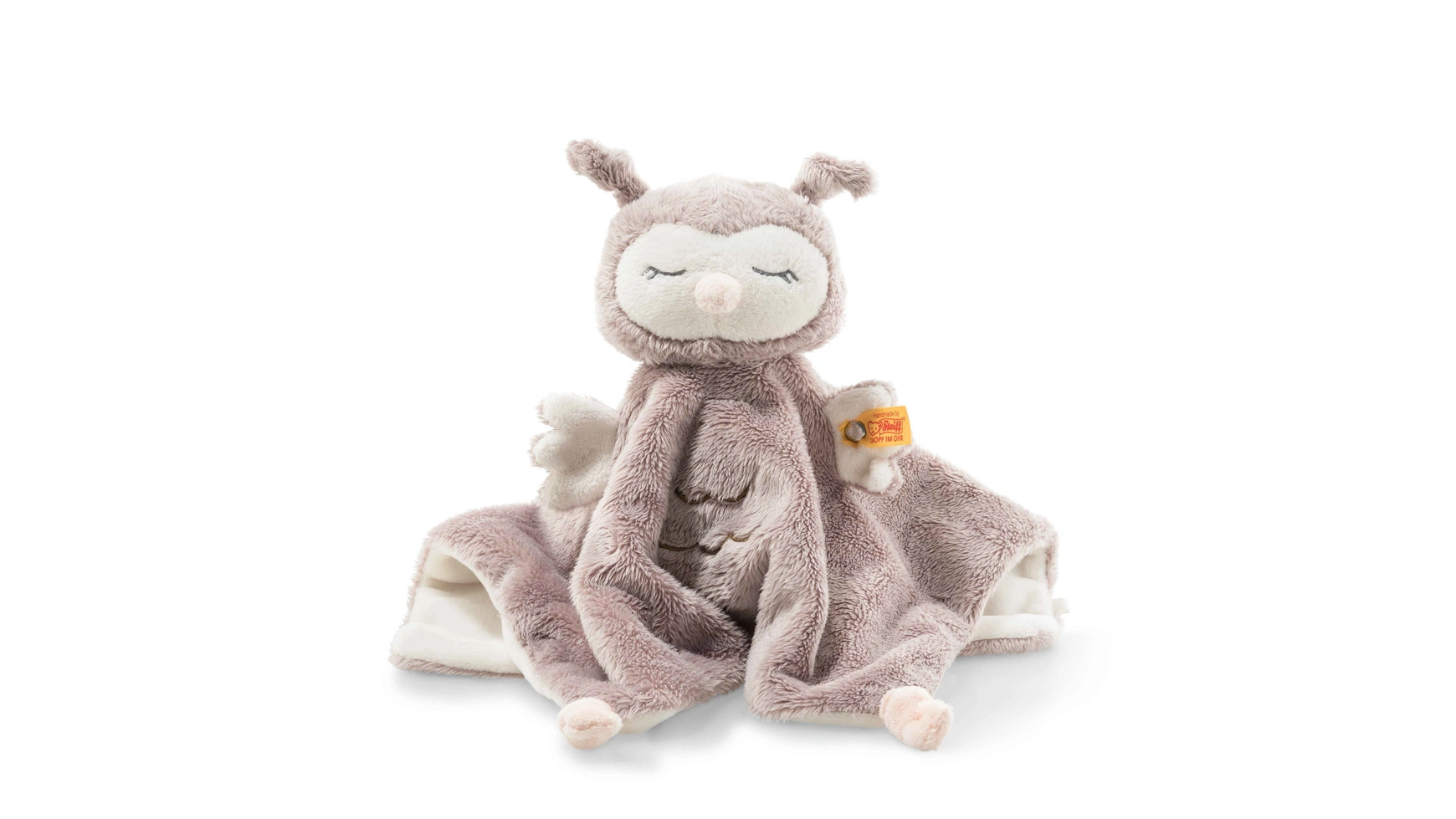 Steiff Мягкое одеяло Cuddly Friends Ollie Owl 26 розово-коричневых/кремовых