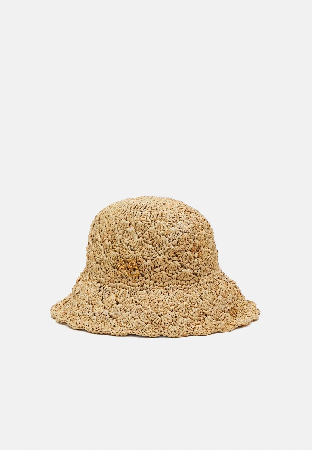 

Панама EMBELLISHED BUCKET HAT RUSLAN BAGINSKIY, цвет natural straw