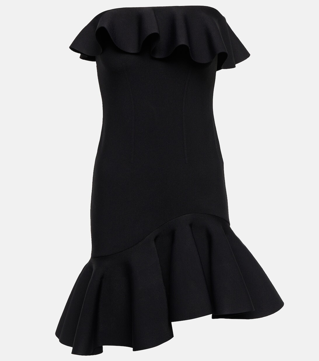 

Мини-платье с рюшами ALEXANDER MCQUEEN, розовый