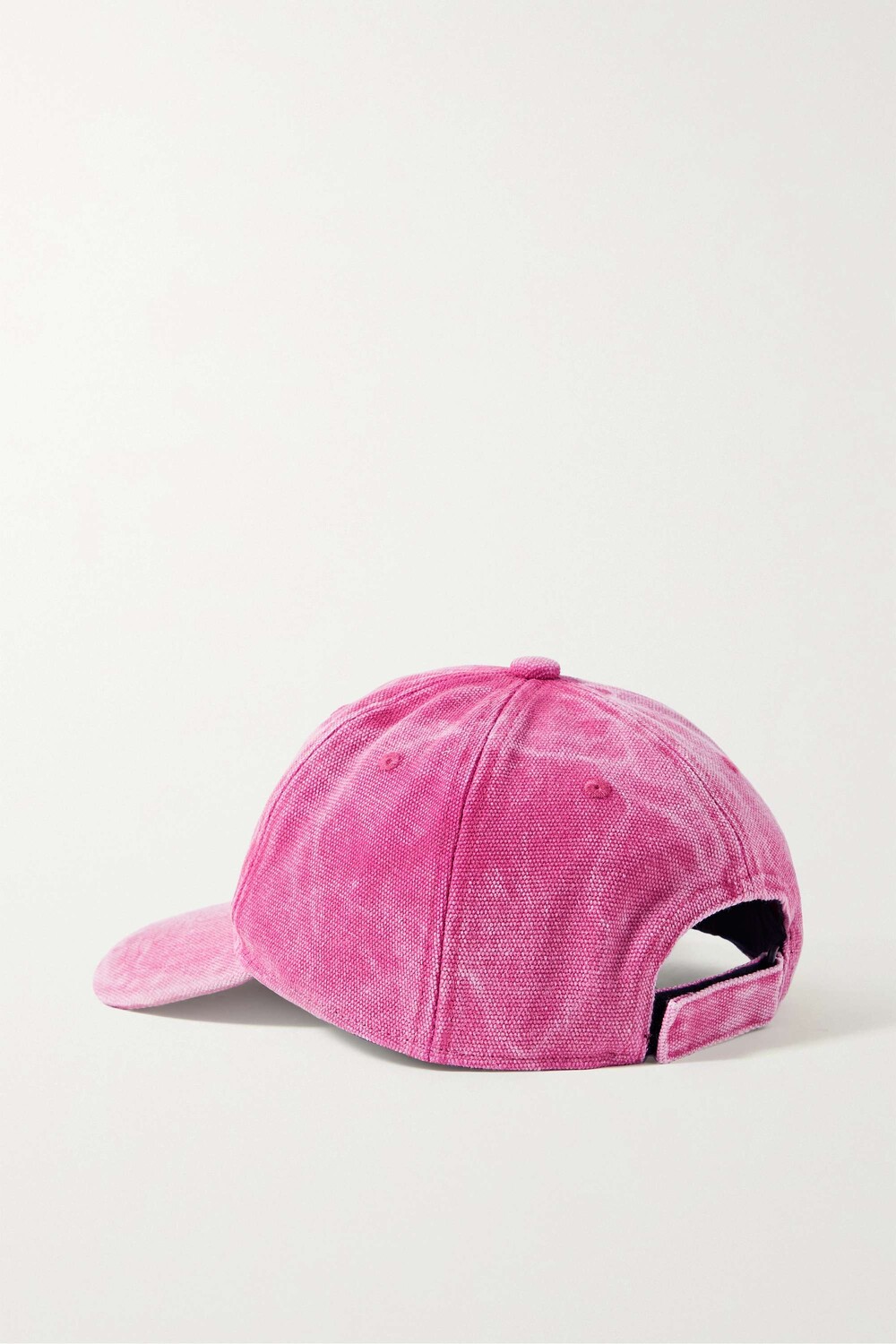 

ACNE STUDIOS Бейсболка из потертого хлопкового холста с кожаной отделкой, розовый