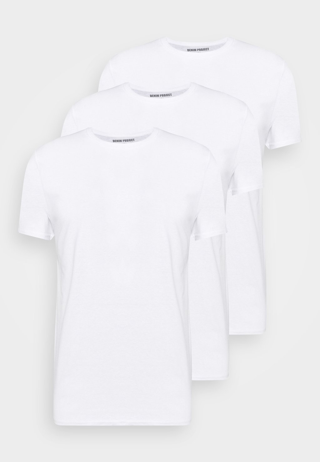 Базовая футболка 3 ПАКЕТА Denim Project, белая