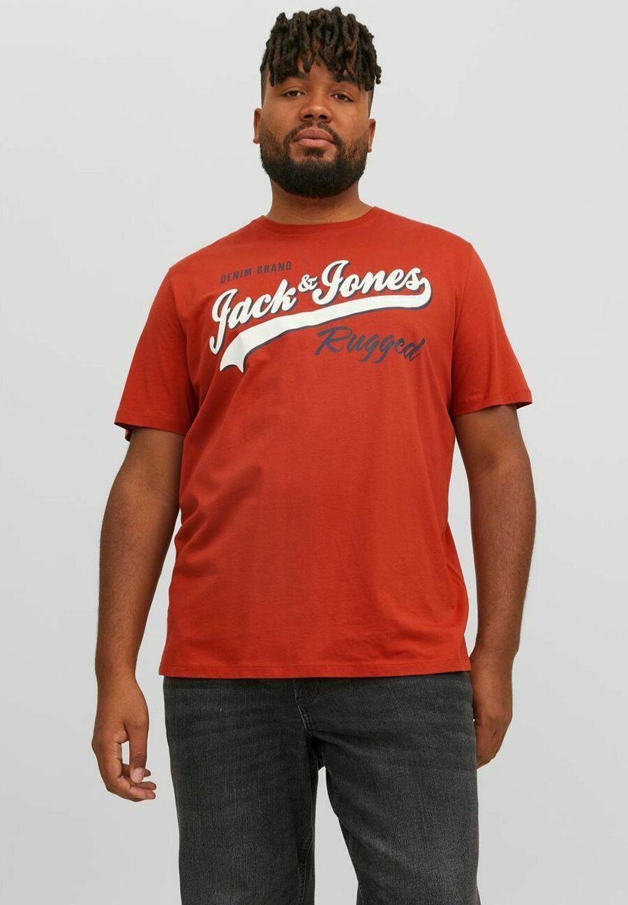 

Футболка с принтом Jack & Jones, оранжевый
