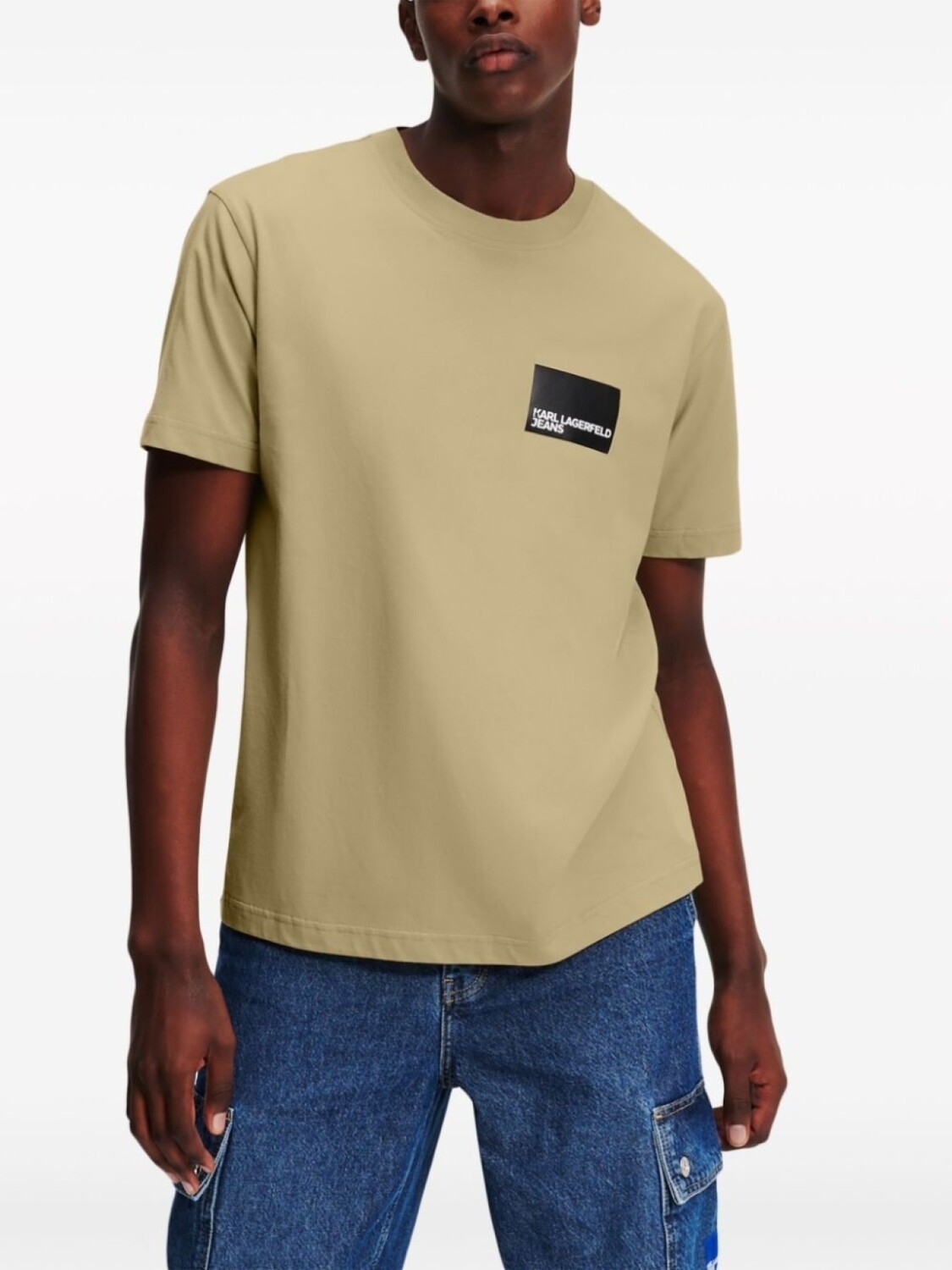 

Karl Lagerfeld Jeans футболка из органического хлопка с логотипом, нейтральный цвет