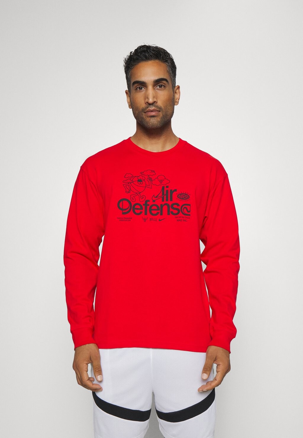 

футболка с длинным рукавом ФУТБОЛКА NBA CHICAGO BULLS M2Z LS Nike, университетский красный