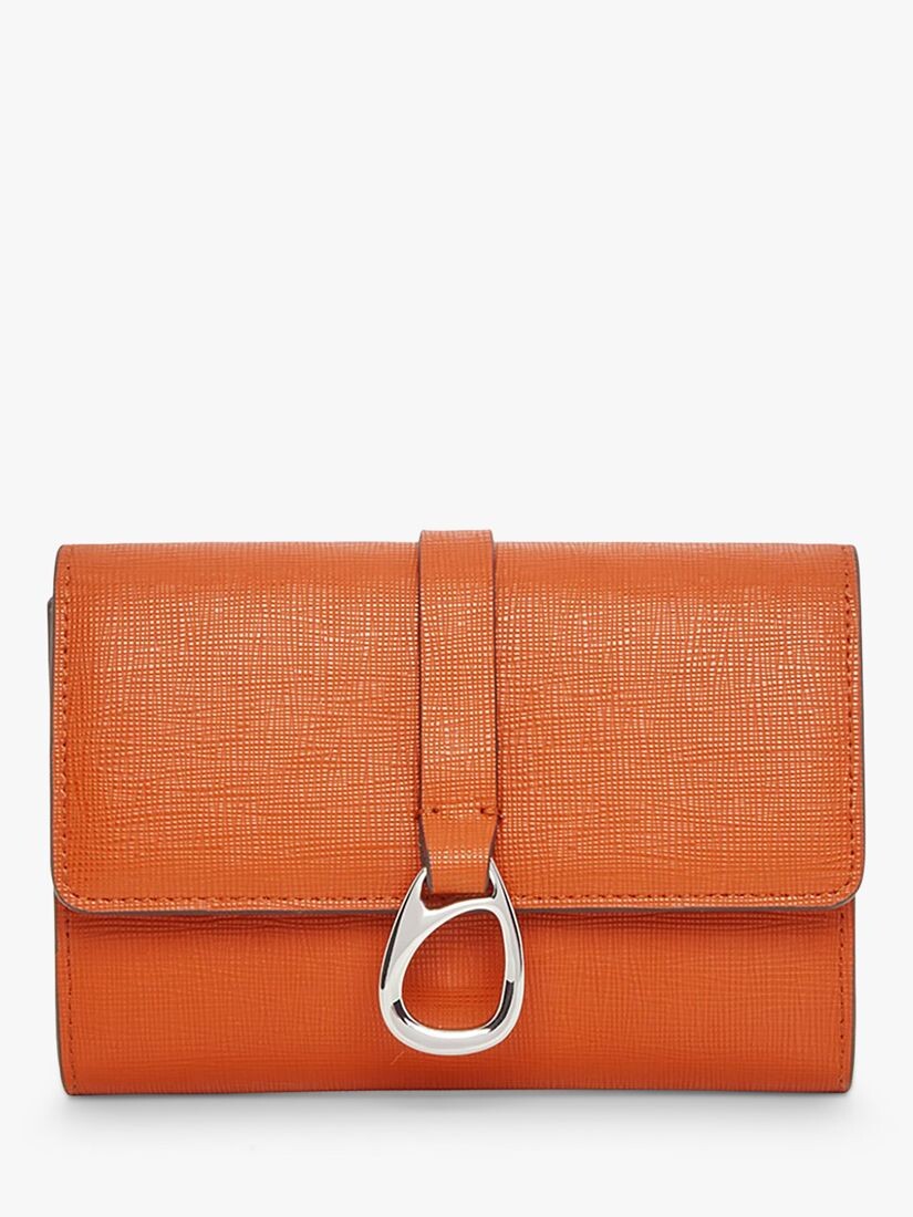 

Кожаный кошелек Jasper Conran Bee среднего размера с клапаном, оранжевый
