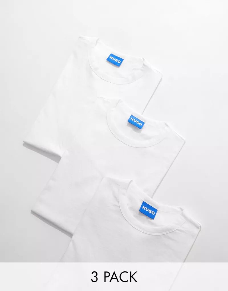 Набор из трех белых футболок HUGO BLUE