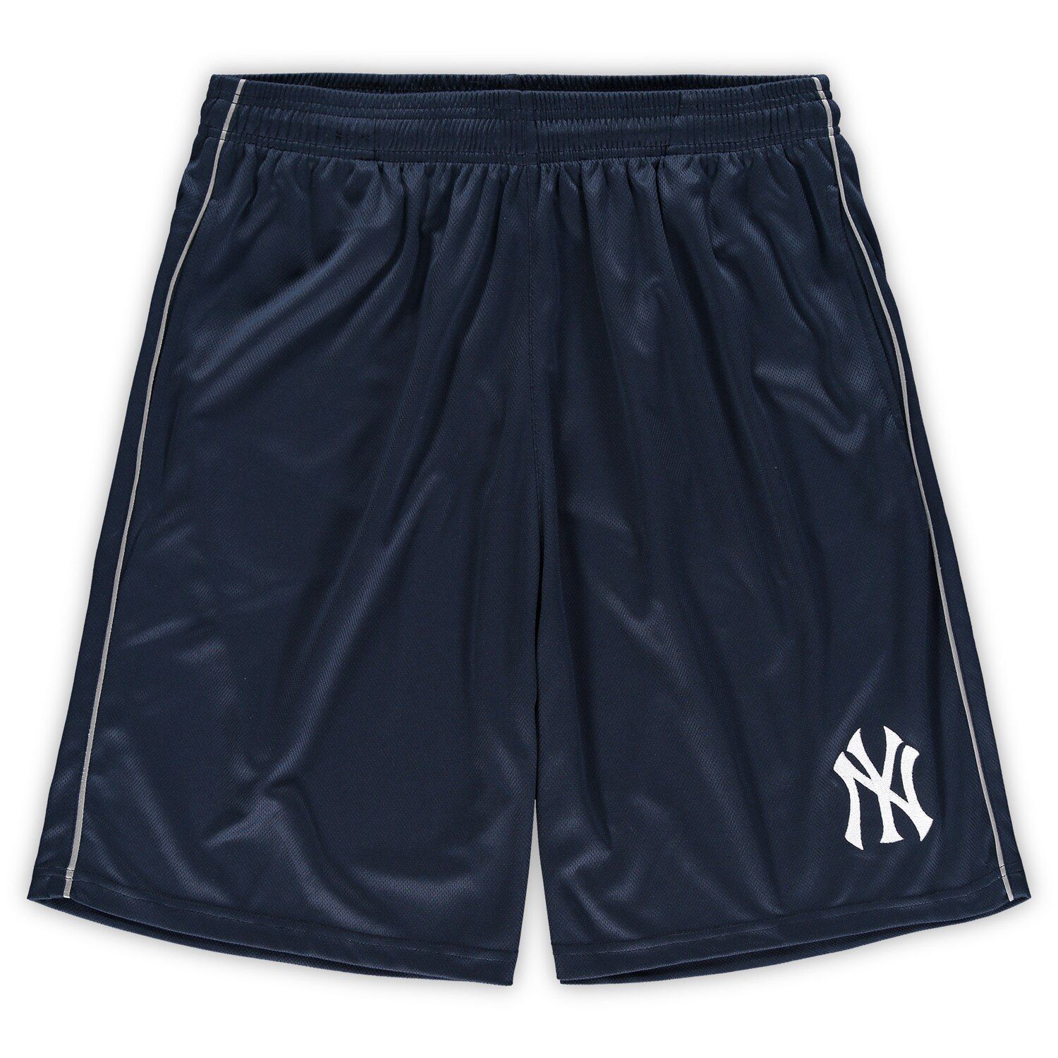 цена Мужские темно-синие шорты в сетку New York Yankees Big & Tall Majestic