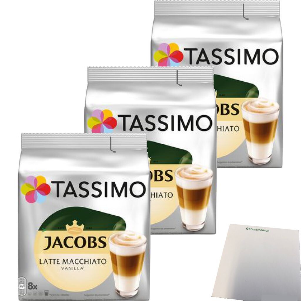 

Tassimo Jacobs type Latte Macchiato Vanilla 3 упаковки (3 упаковки по 268 г) + блок usy