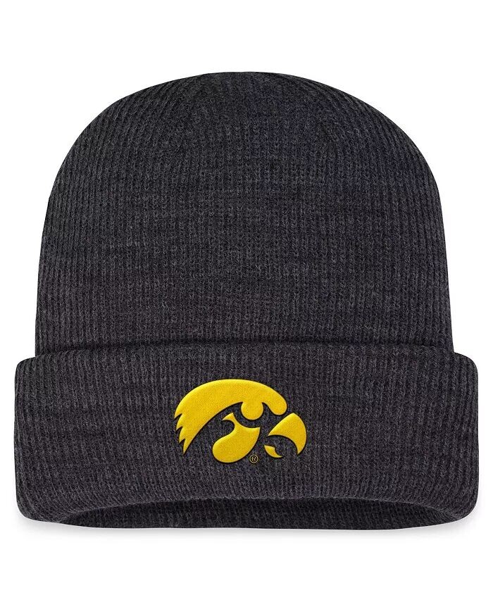 

Мужская темно-серая прозрачная вязаная шапка с манжетами Iowa Hawkeyes Top Of The World, серый