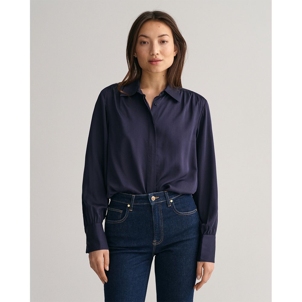 

Рубашка Gant Regular Satin, синий