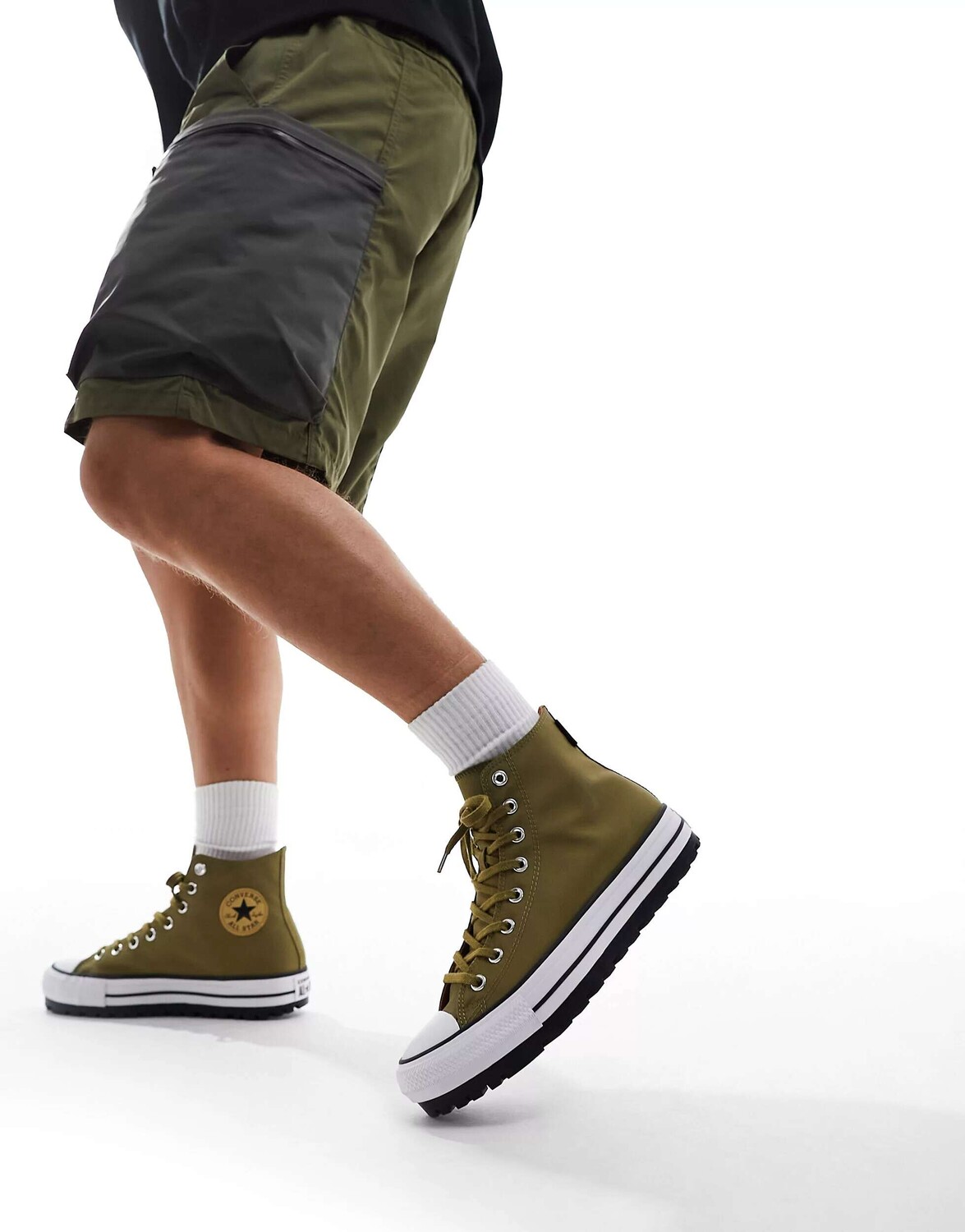

Высокие кроссовки Converse Chuck Taylor All Star City Trek цвета хаки