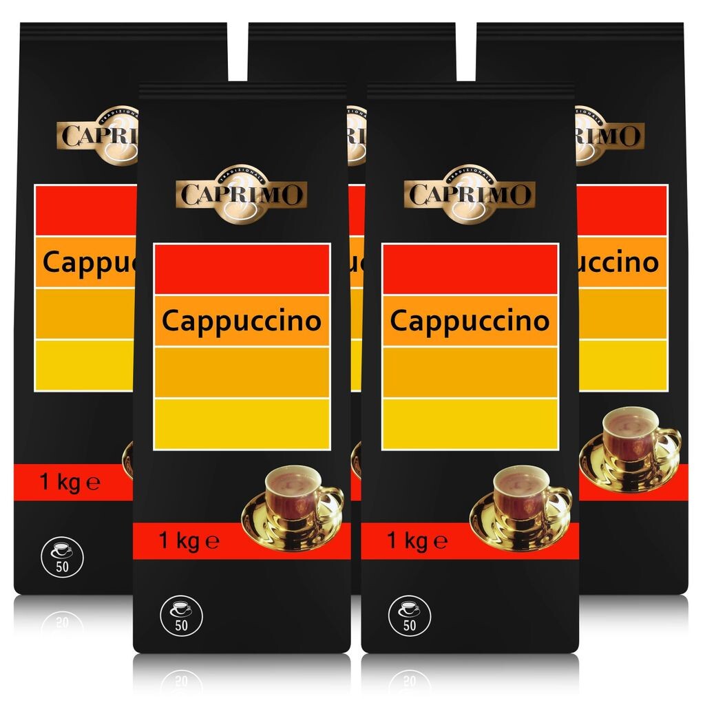 

5x порошок кофейного напитка Caprimo Cappuccino в зернах 1 кг