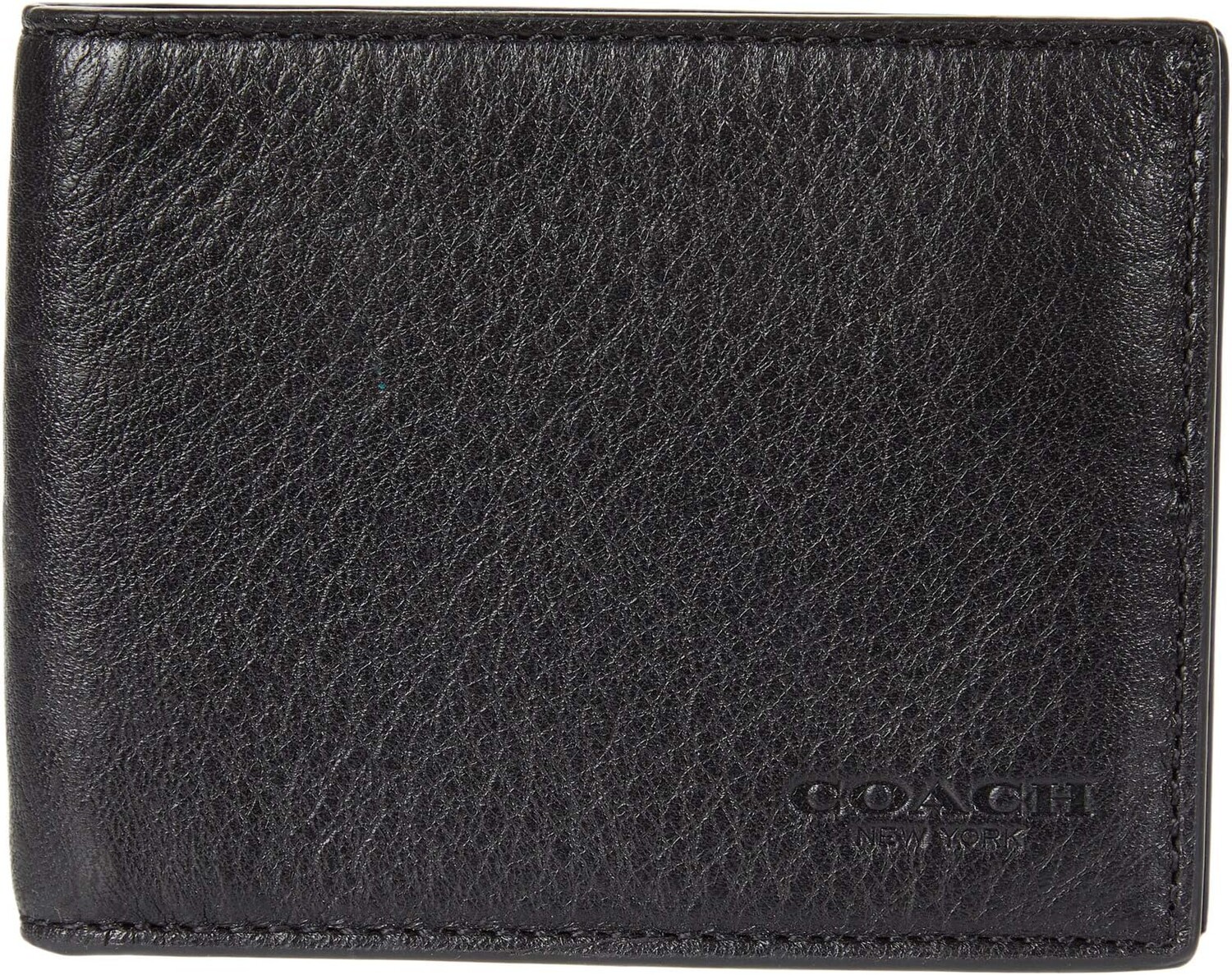

Кошелек Slim Bifold in Sport Calf COACH, черный