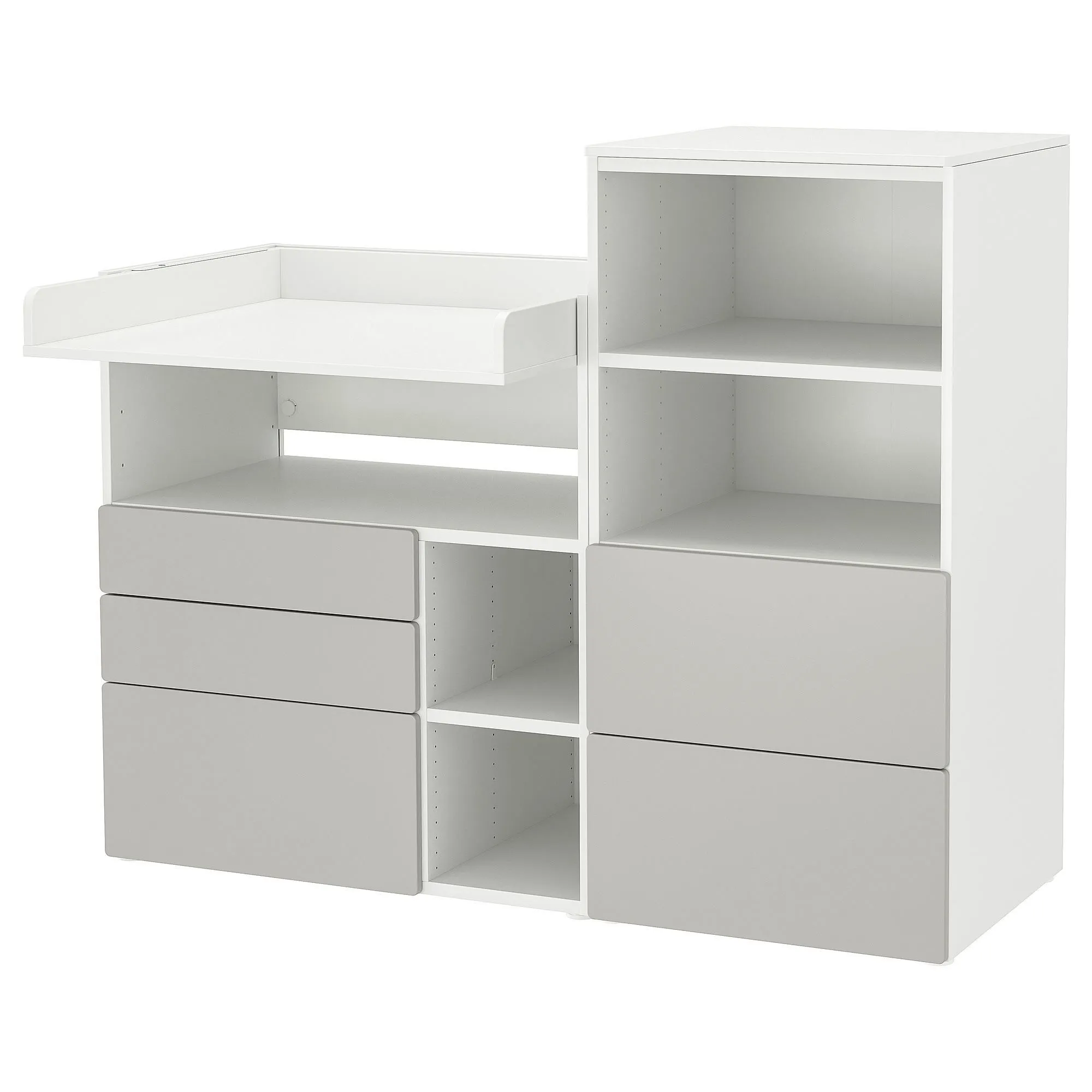 

Пеленальный столик и комод, белый/серый PLATSA/SMÅSTAD IKEA