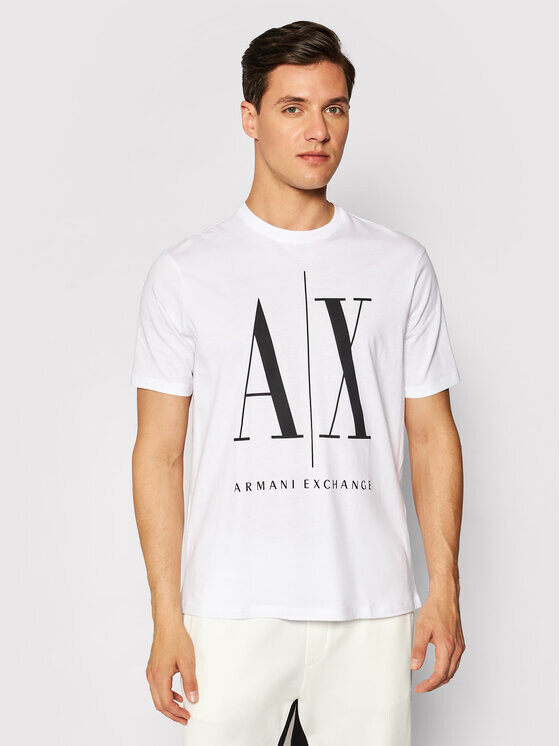 

Футболка стандартного кроя Armani Exchange, белый