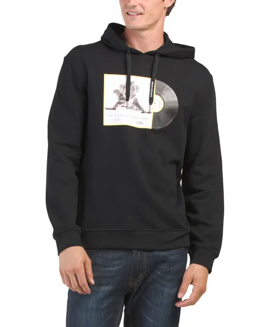 

Толстовка с капюшоном Made In Portugal Armani Exchange, черный