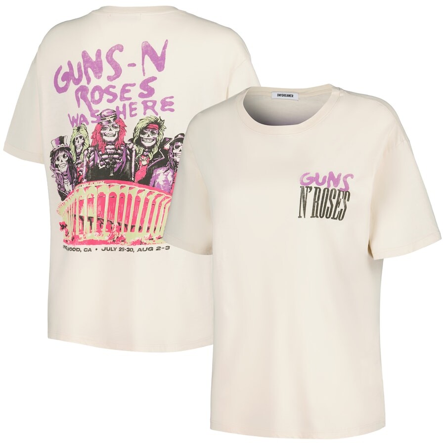 

Футболка с коротким рукавом Daydreamer Guns N Roses, кремовый, Бежевый