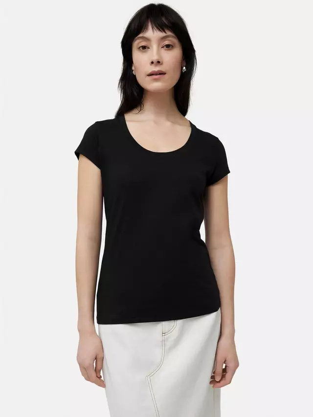 

Футболка Jigsaw Supima Cotton Scoop Neck, черный