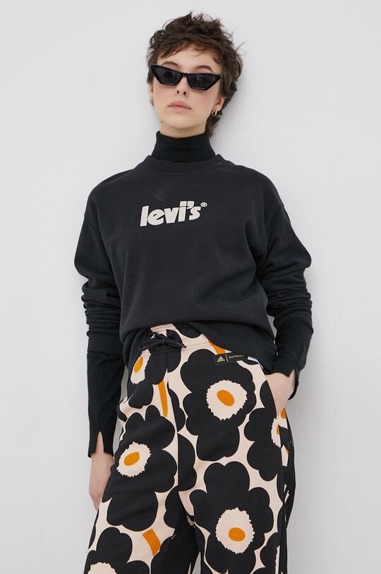 

Хлопковая толстовка Levi's, черный