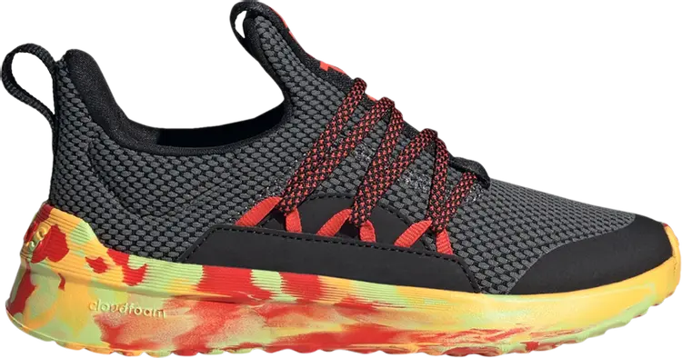 

Кроссовки Lite Racer Adapt 5.0 J 'Grey Bright Red Camo', серый