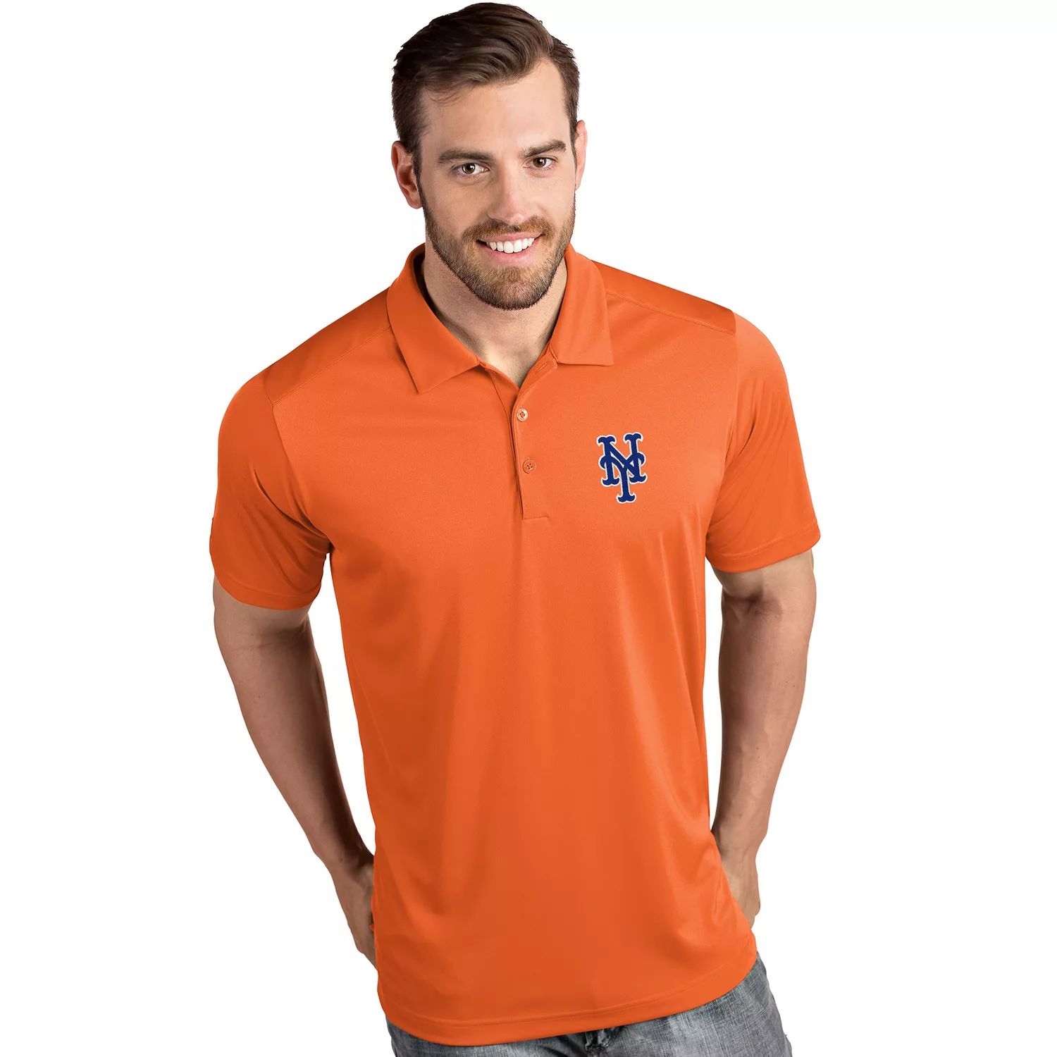 Мужская футболка-поло Tribute MLB New York Mets Antigua велошлем met echo orange 2021 m