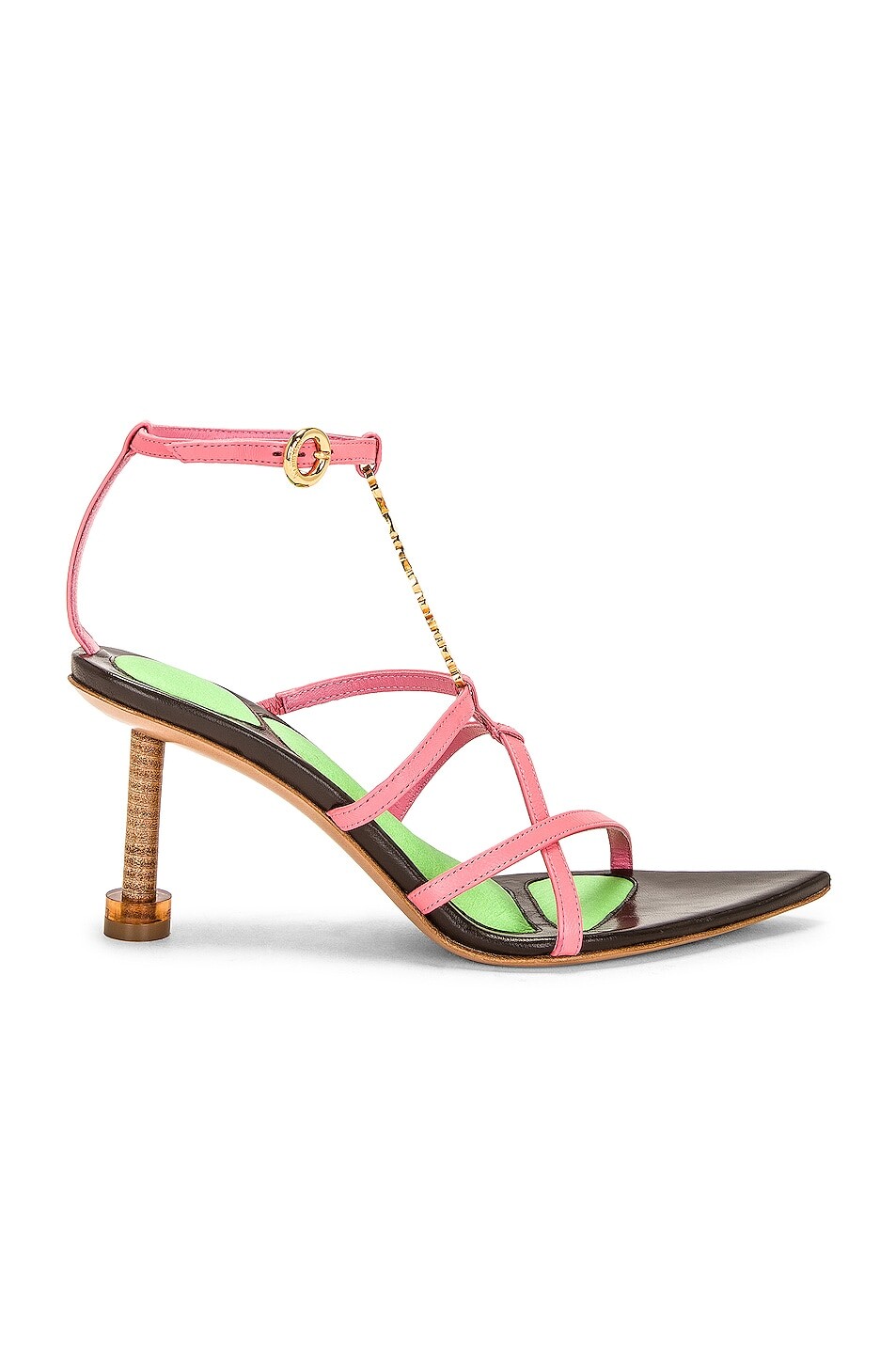 

Туфли Jacquemus Leses Pralu Hautes, розовый