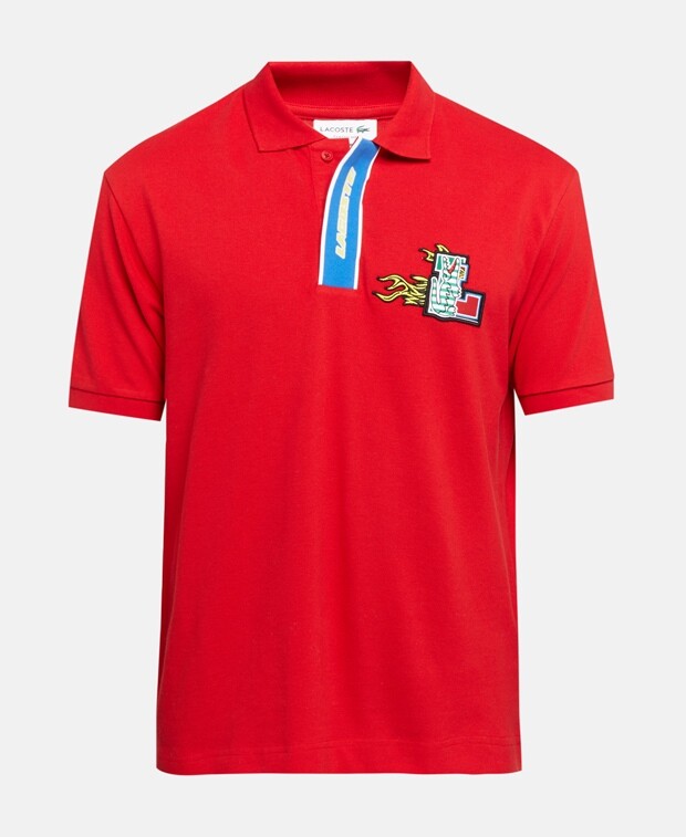 

Рубашка-поло из пике Lacoste, красный