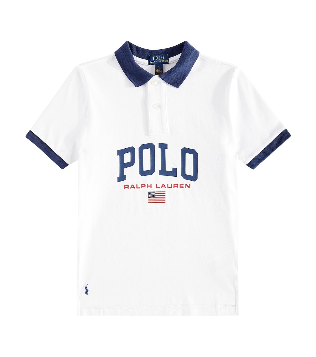 

Футболка из хлопкового джерси с логотипом Polo Ralph Lauren, белый