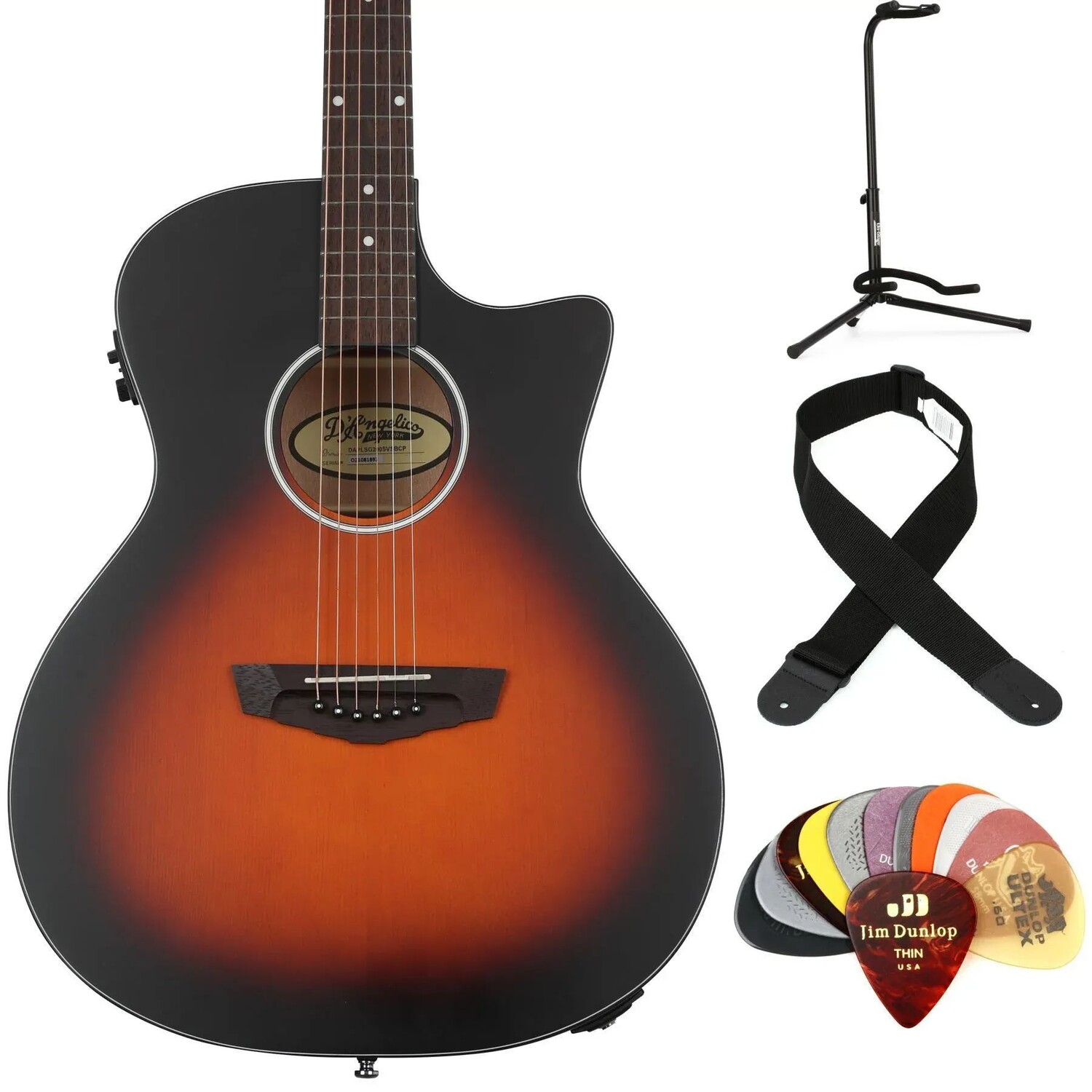 

Набор D'Angelico Premier Gramercy LS Essentials — Satin Vintage Sunburst