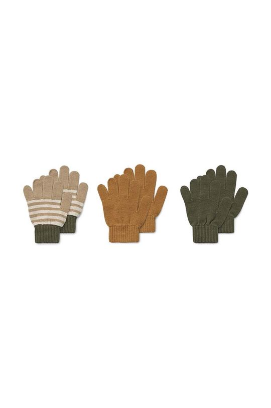 Liewood Детские перчатки, 3 шт., коричневый