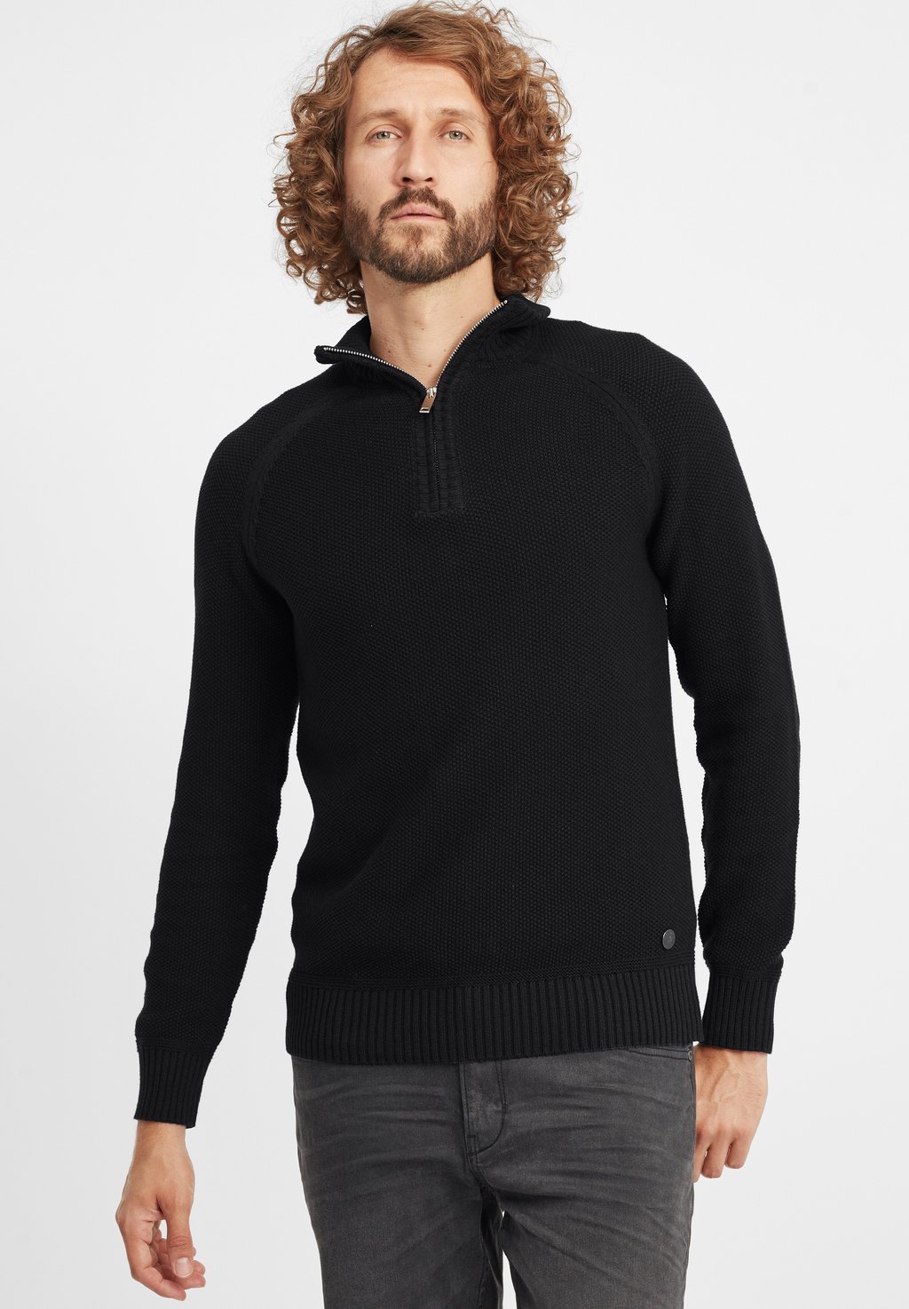 Вязаный свитер BHTHOMPSON Blend, цвет black