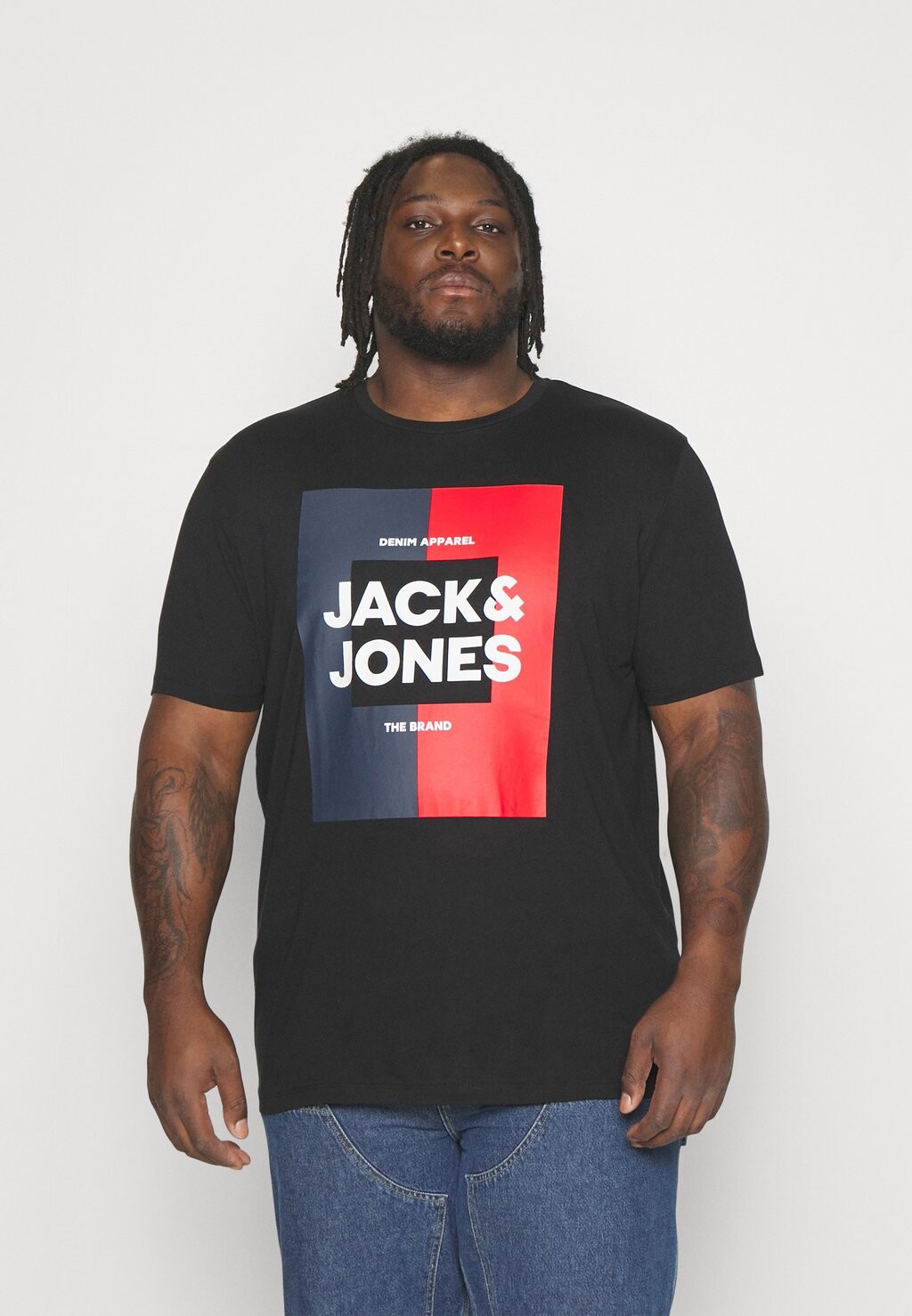 

Футболка с принтом JJOSCAR TEE CREW NECK Jack & Jones, черный