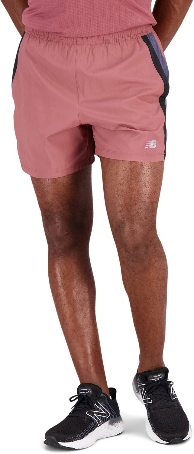 

5-дюймовые шорты Accelerate New Balance, цвет Washed Burgundy