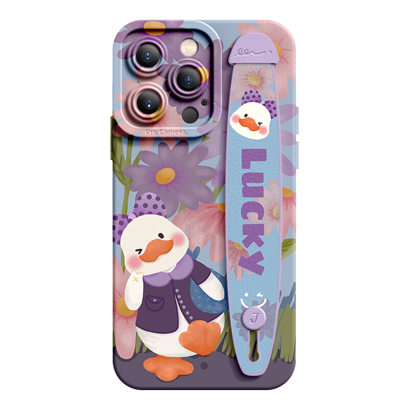 

Super Mouse Чехол для телефона, Sakura pink orange cap photo duck wristband stand