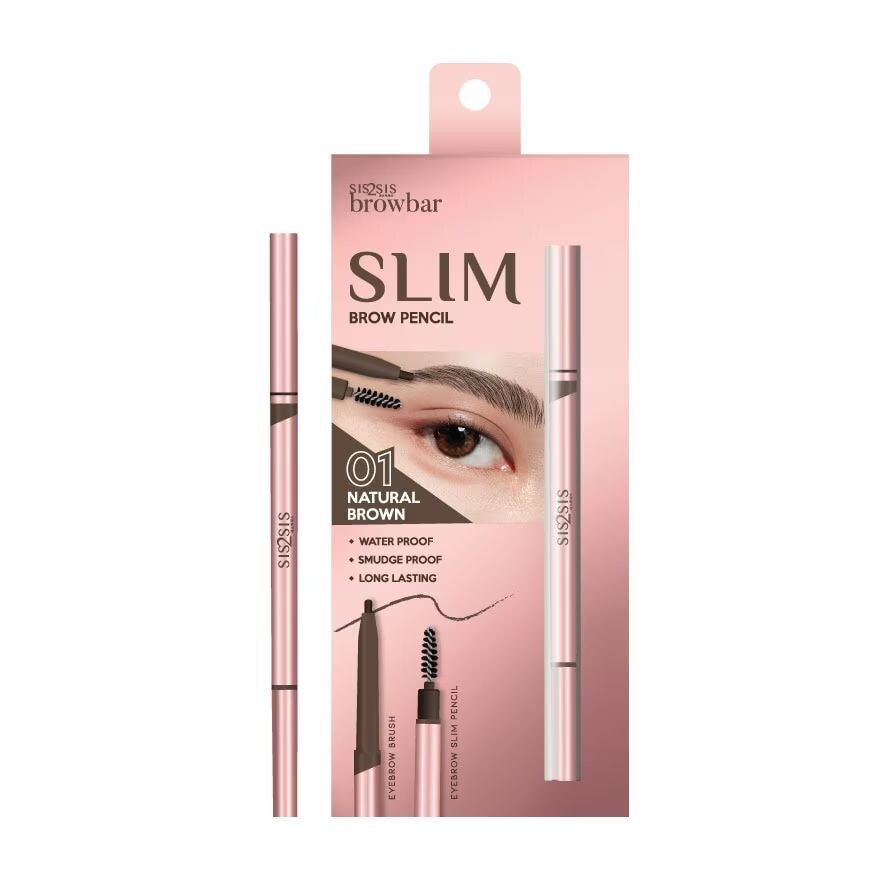 

Sis2Sis Карандаш для бровей Browbar Slim 0,06г. 01 Natural Brown, Natural Brown