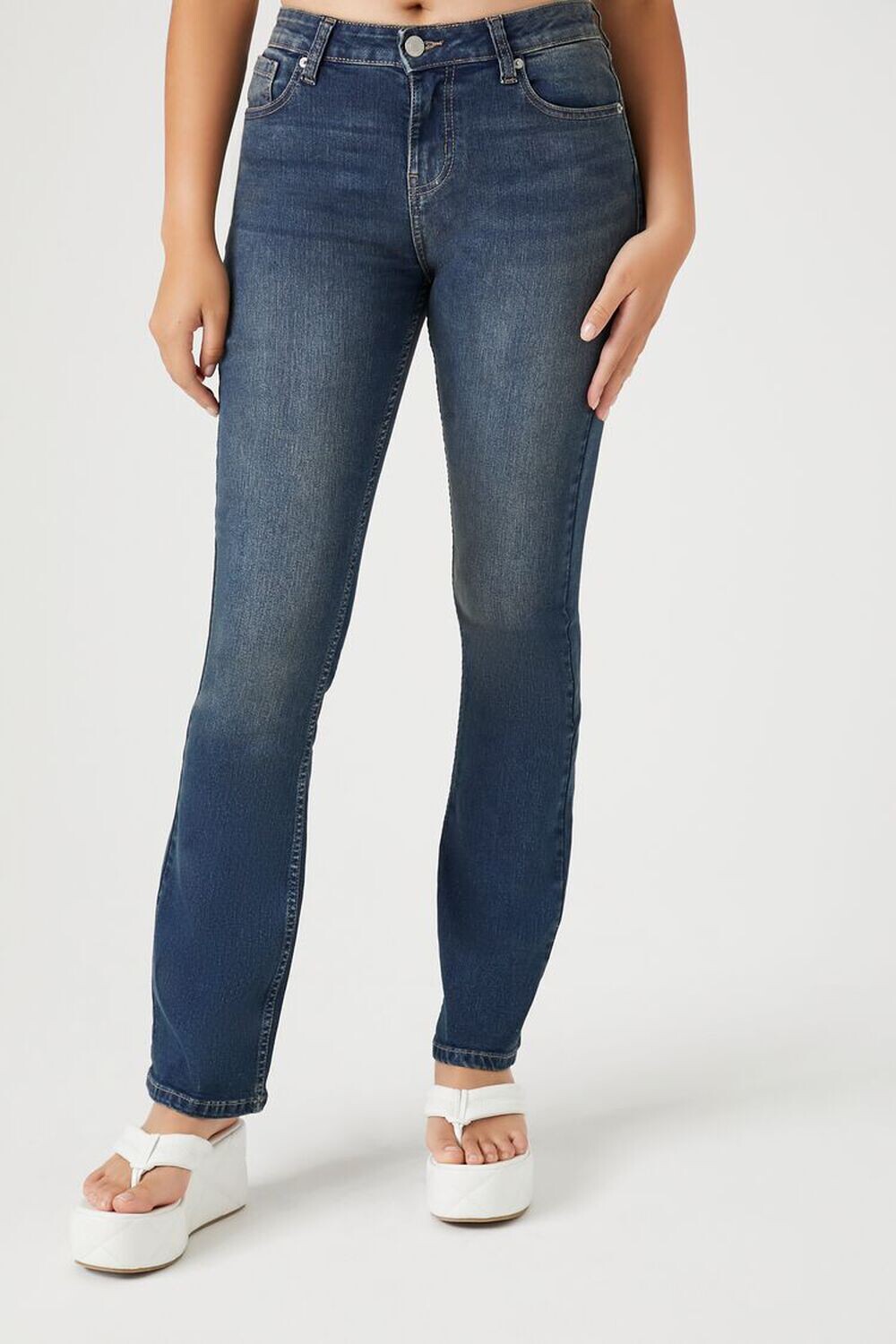

Джинсы Bootcut из эластичного денима Forever 21, деним
