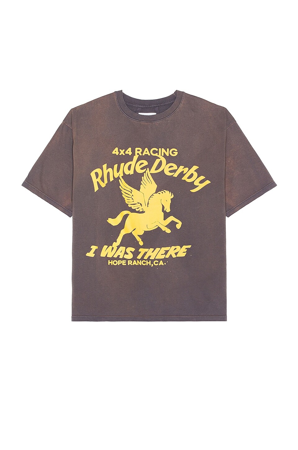 

Футболка Rhude Derby In Vintage Grey, цвет Vintage Grey