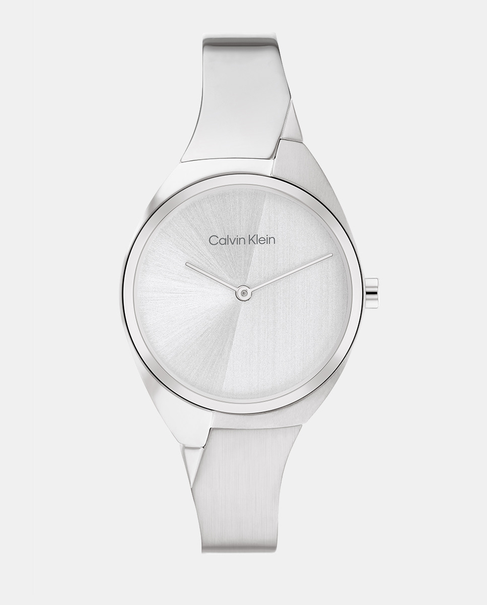 Очаровательные женские часы из стали 25200234 Calvin Klein, серебро