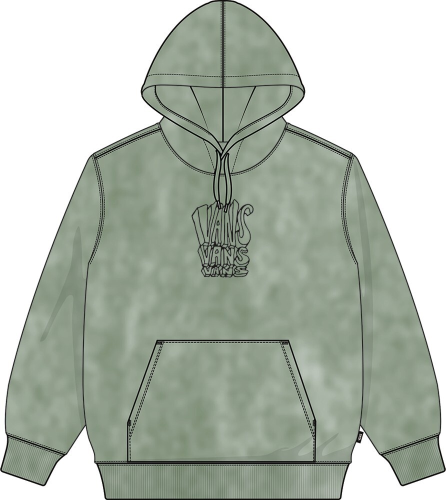 

Футболка Vans Crash Stack Loose Po, зеленый