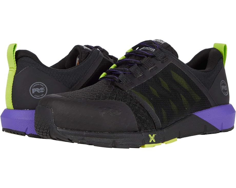 Кроссовки Timberland PRO Radius Composite Safety Toe, цвет Black/Purple/Hi-Viz