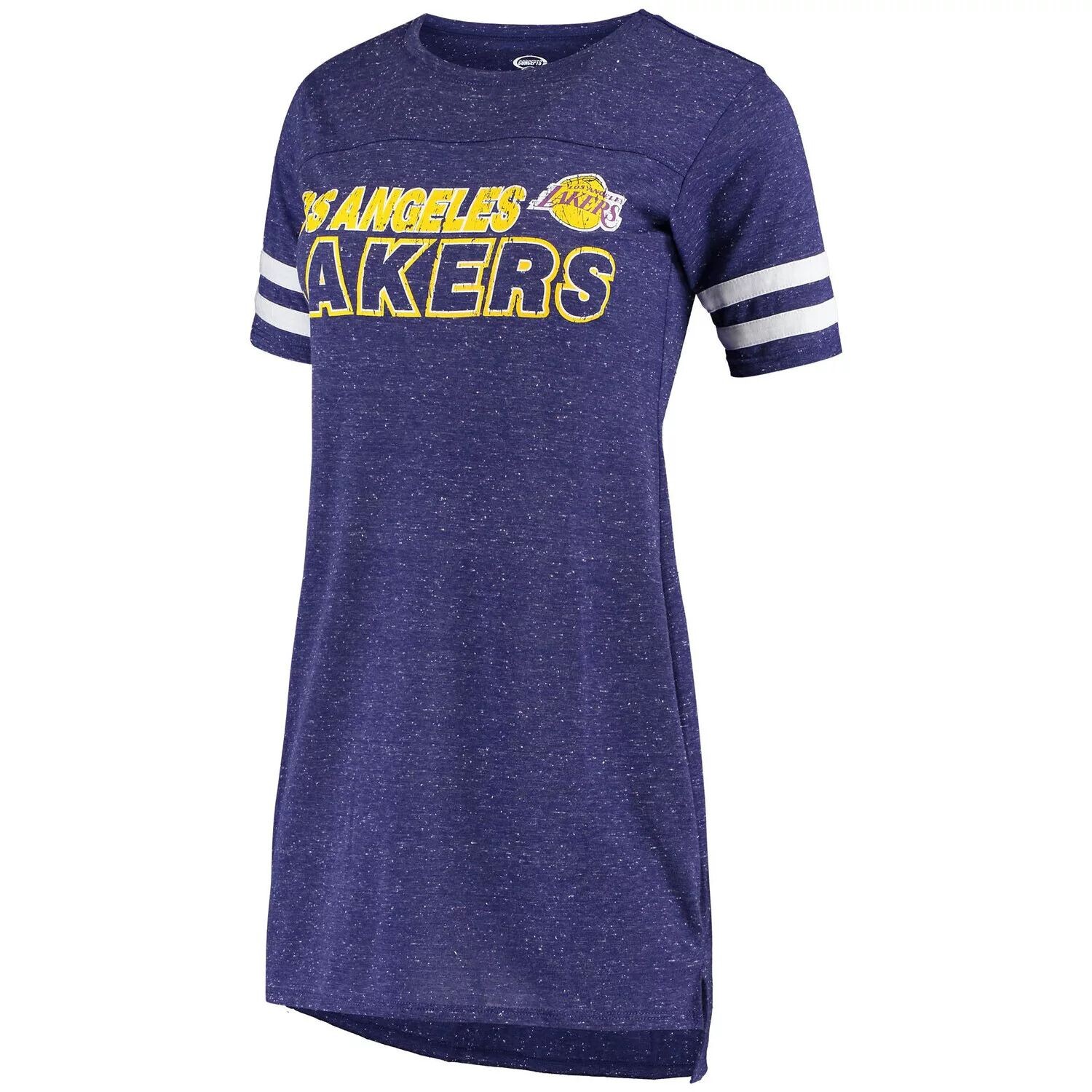

Женская спортивная фиолетовая ночная рубашка Los Angeles Lakers с принтом Concepts