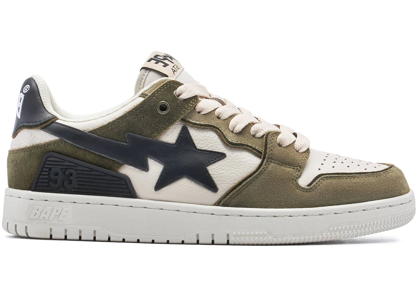 

Кроссовки мужские A Bathing Ape Bape SK8 Sta 2022, оливковый